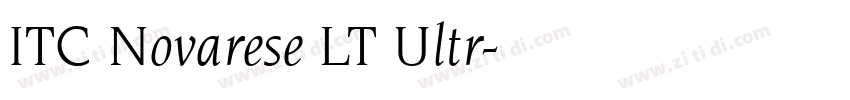 ITC Novarese LT Ultr字体转换